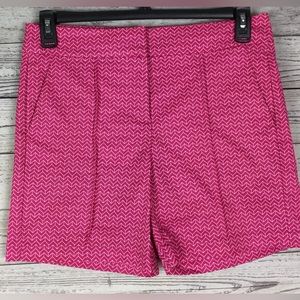 Fairway Fox Pink White Geo Print Coolmax Golf Shorts